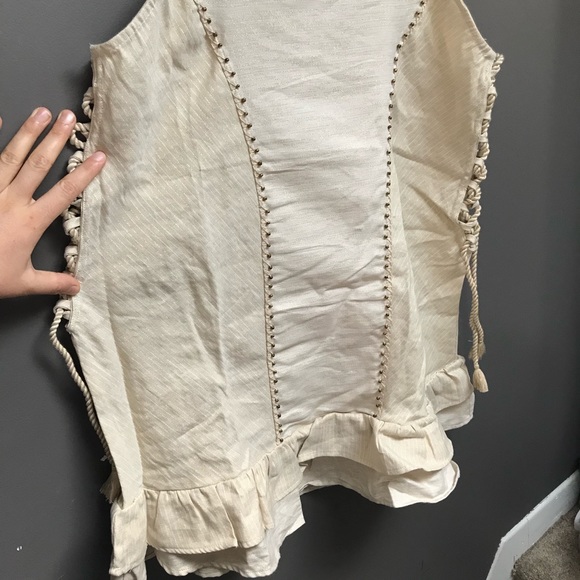 BRAND NWT LINEN SHORT DRESS BY ONDADEMAR SIZE L - Picture 12 of 12